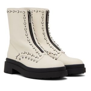 Jimmy Choo Off-White Nola Flat Boots